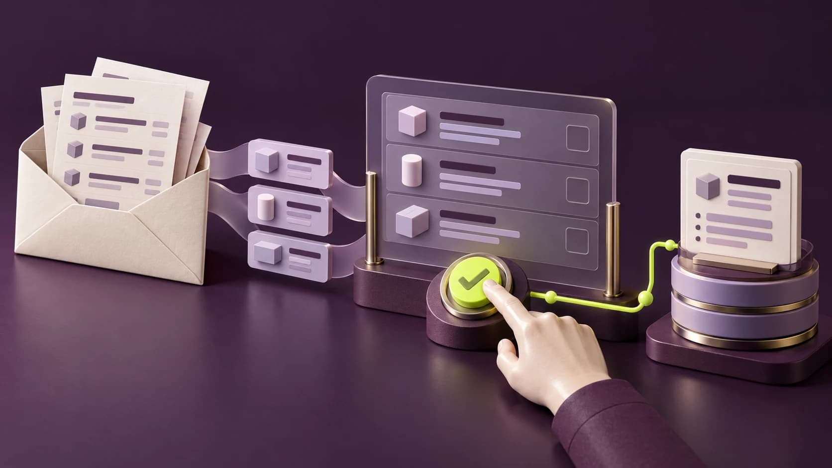 E-posta ve PDF siparişlerinin insan onayından geçerek ERP sistemine aktarıldığı iş akışı.