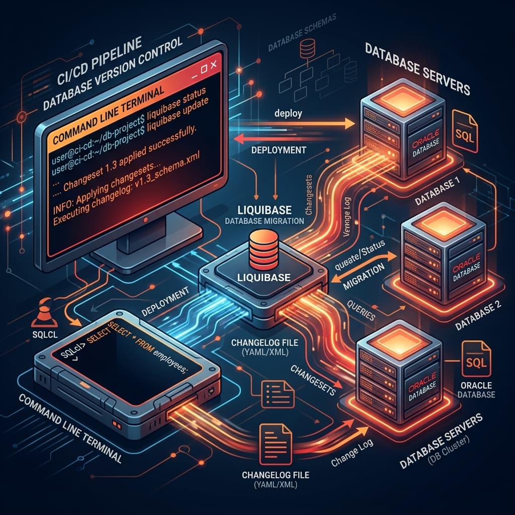 Oracle SQLcl ve Liquibase ile Veritabanı Süreçlerinde CI/CD ve Versiyon Kontrolü
